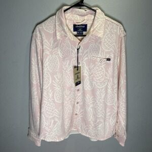 Chubbies The Thigh Napple Pink Pineapple Fleece Flannel Size medium Men's soft!